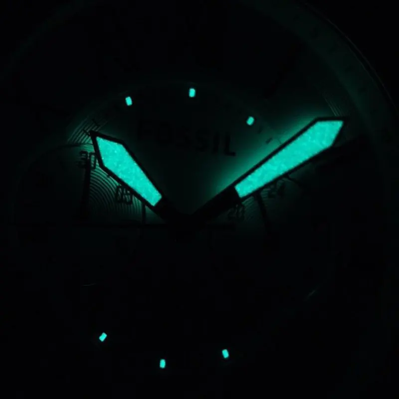 Fossil Grant Chronograph Ice Blue Dial Round Shape Men's Watch- FS5184